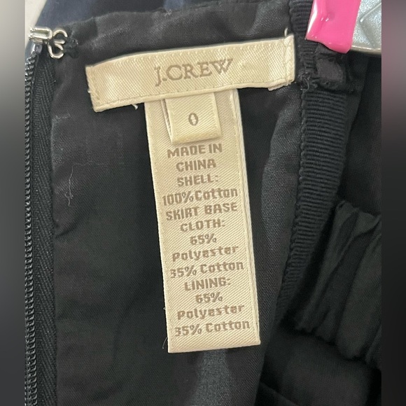 J.Crew Factory Cocktail Strapless Mini Little Black Party Dress Layer Size 0 - Picture 7 of 11